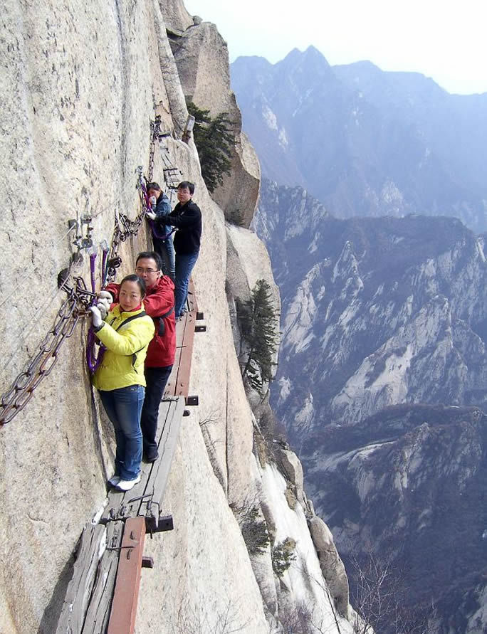 Chang Kong Cliff Hiking Trail in China