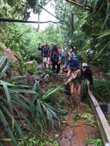 27 backpackers survived storm