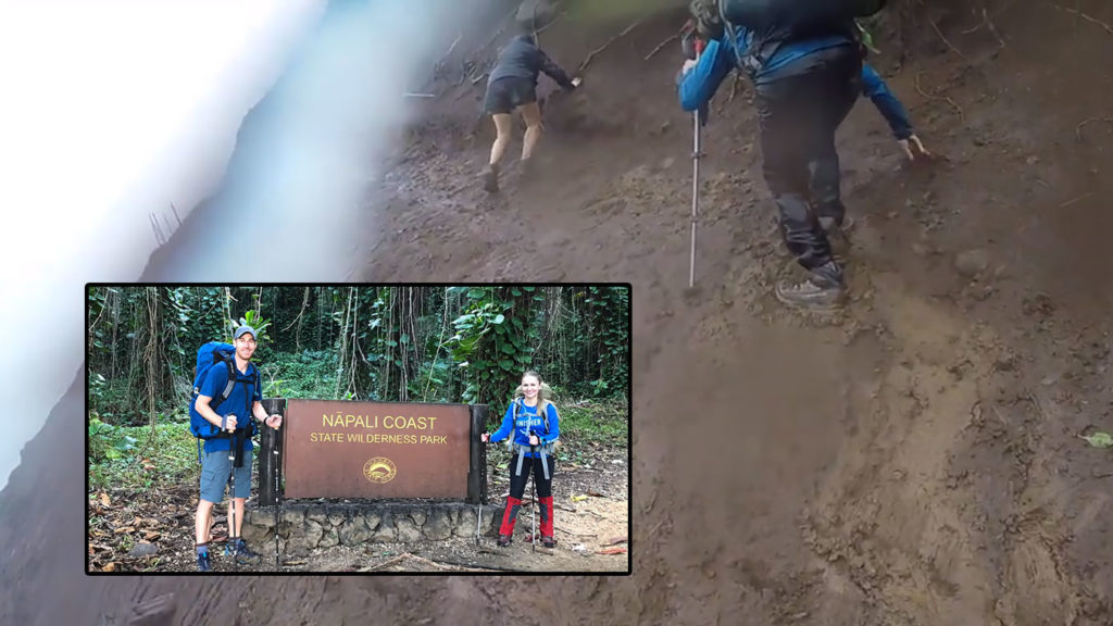 Crawlers Ledge 360 degree video Kalalau Trail